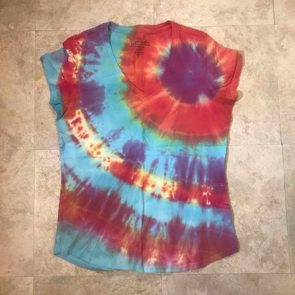 Faded Glory Tye-dye Shirt Size S